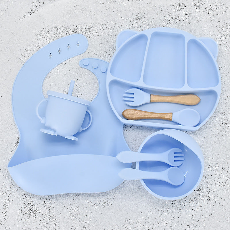 Infant Feeding Tableware Silicone Set