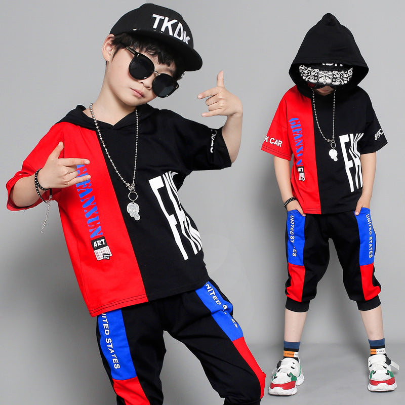 Children's clothing summer new boy short-sleeved suit