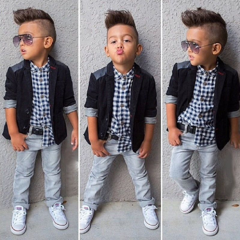 Children's Clothing Boy Suit Jacket Shirt