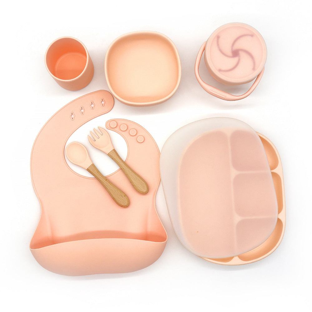 Anti-drop Snack Cup Feeding Tableware Set