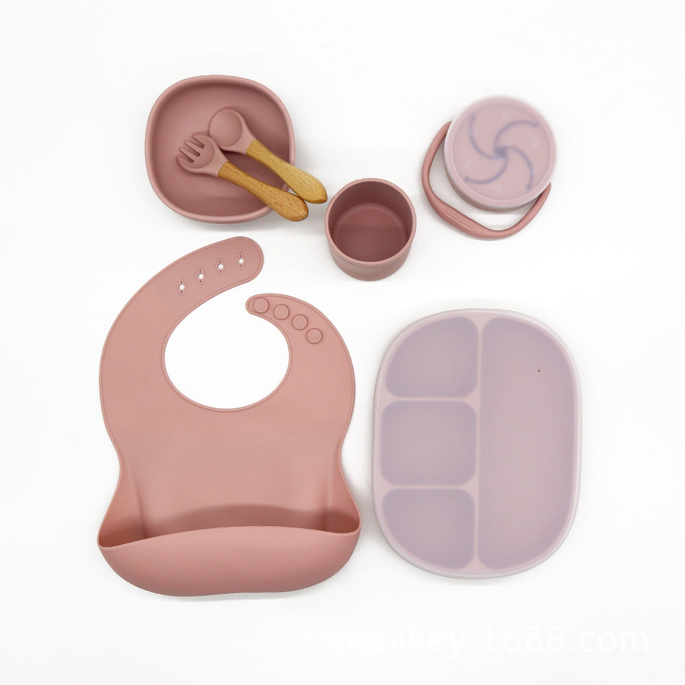 Anti-drop Snack Cup Feeding Tableware Set