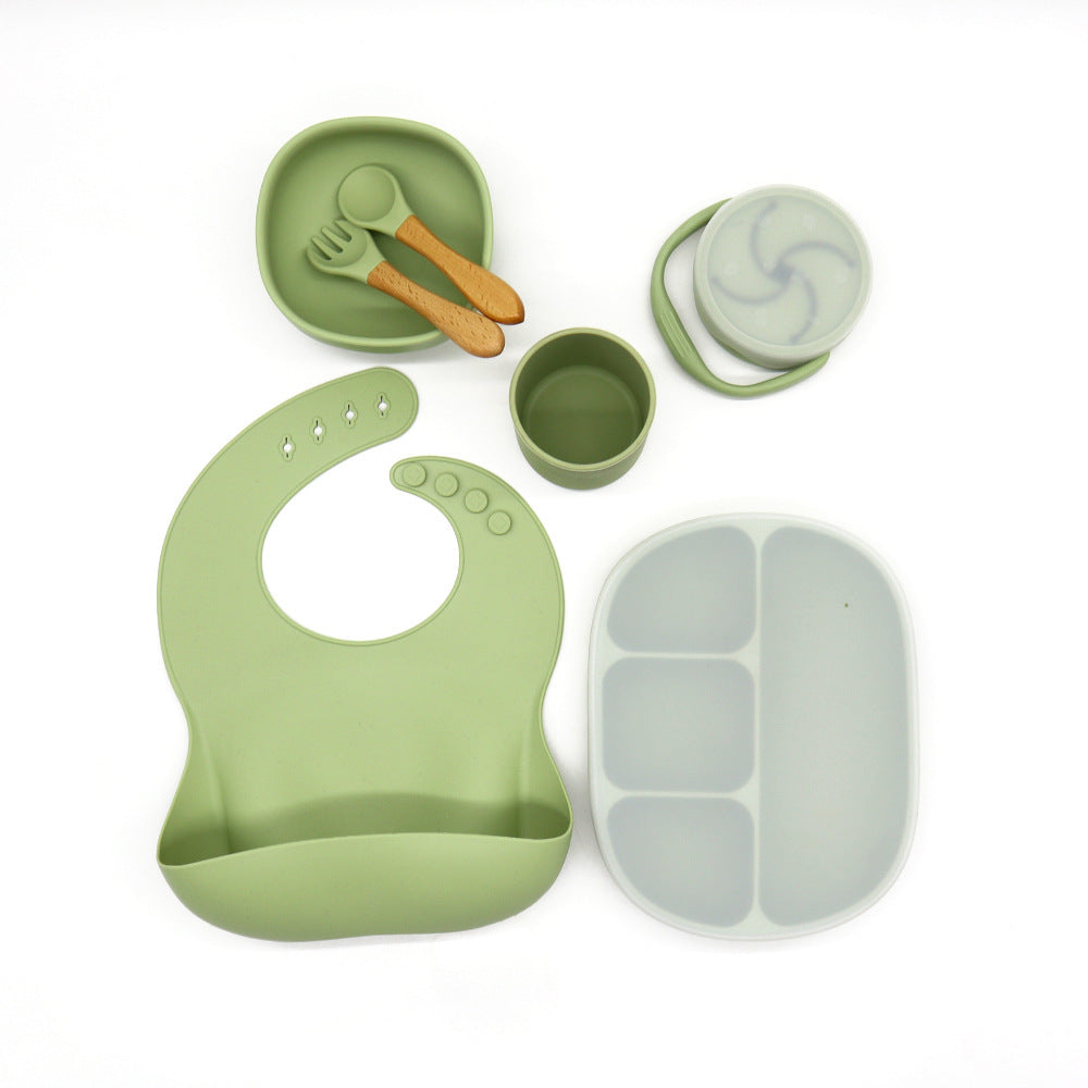 Anti-drop Snack Cup Feeding Tableware Set