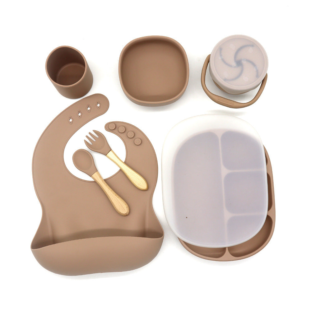 Anti-drop Snack Cup Feeding Tableware Set