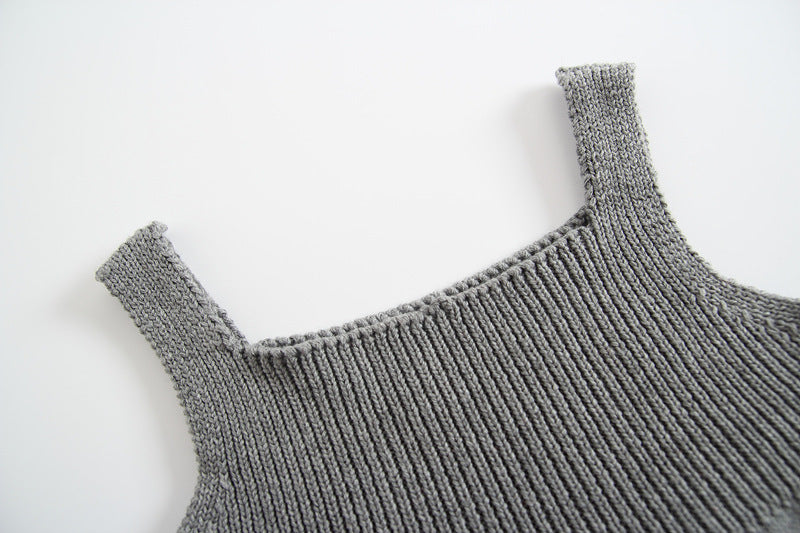 Knitted Baby Sweater Romper