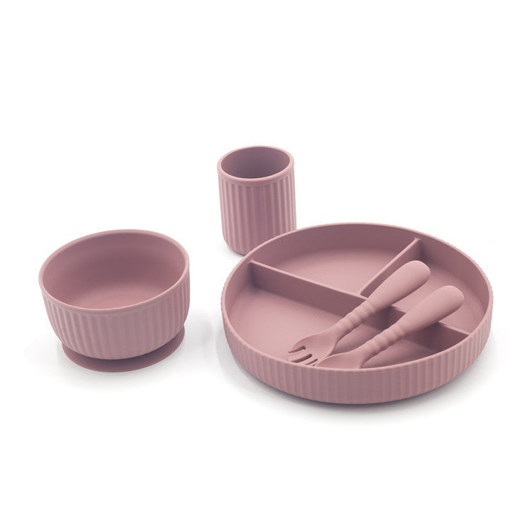 Integrated Edible Silicon Complementary Food Feeding Tableware