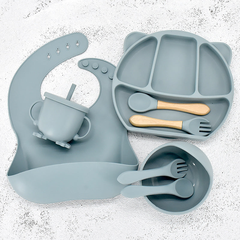 Infant Feeding Tableware Silicone Set