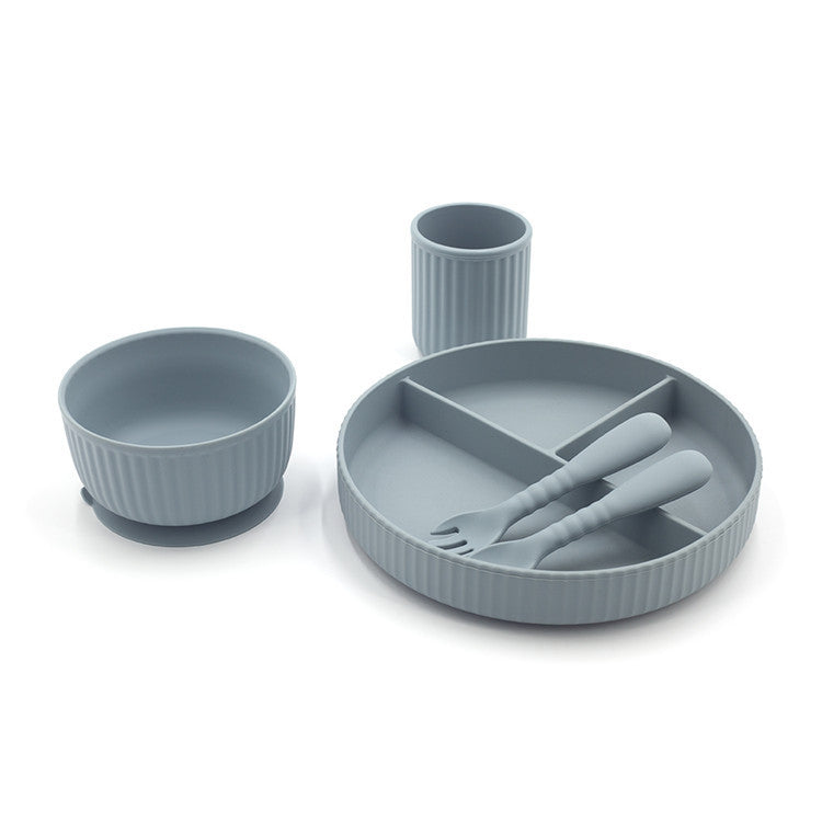 Integrated Edible Silicon Complementary Food Feeding Tableware