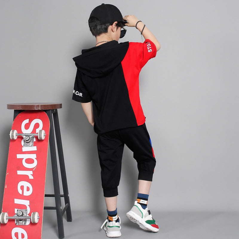 Children's clothing summer new boy short-sleeved suit