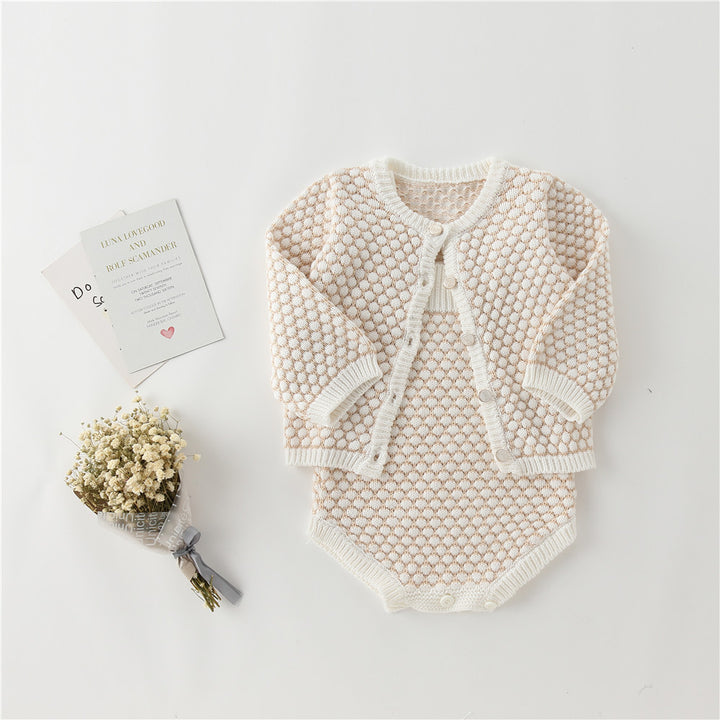Sweet Baby Cardigan Jacket Romper
