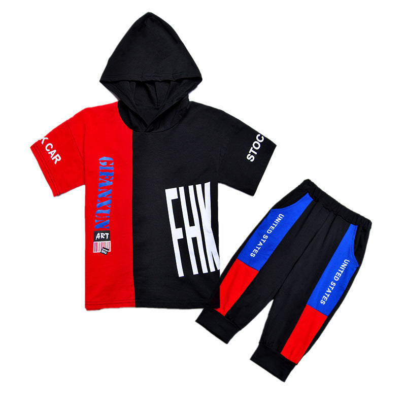 Children's clothing summer new boy short-sleeved suit