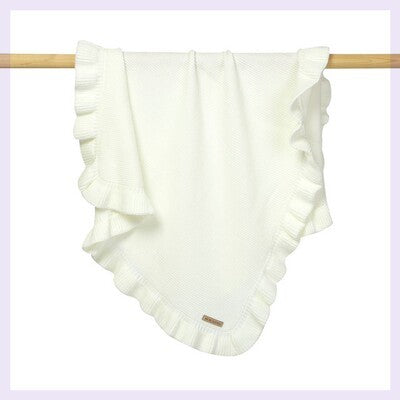 Knitted Newborn Baby Swaddle Wrap Ruffle