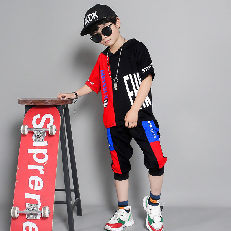 Children's clothing summer new boy short-sleeved suit