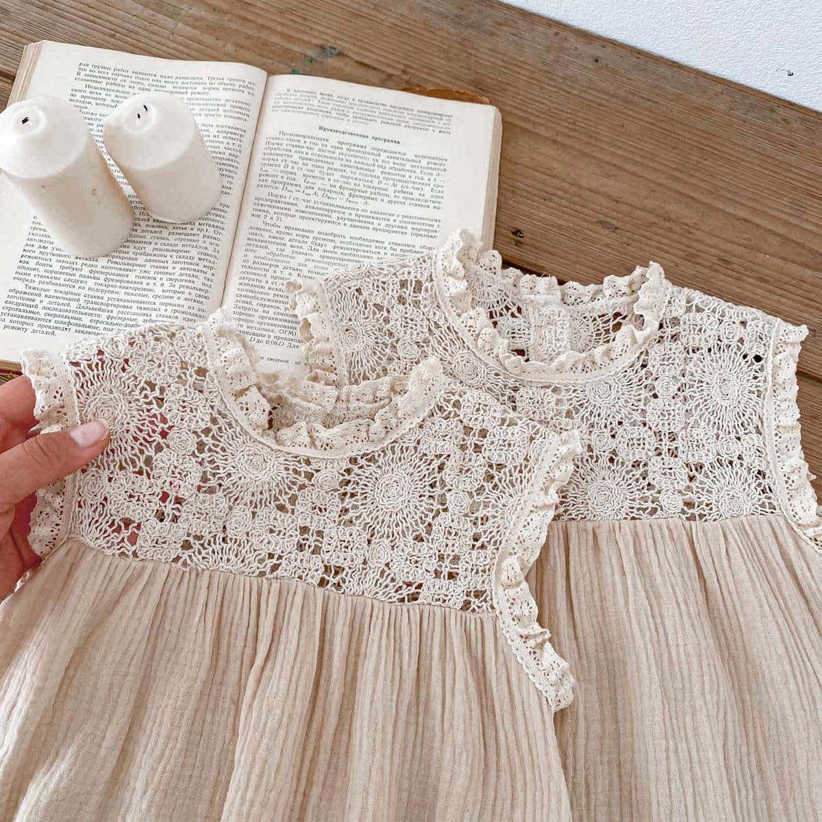 Baby Summer Baby Girl Waffle Lace Romper