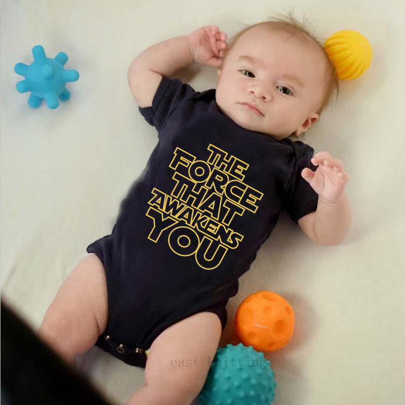 Printed Short-sleeved Romper