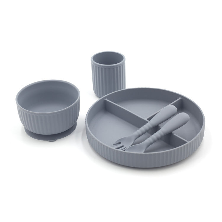 Integrated Edible Silicon Complementary Food Feeding Tableware