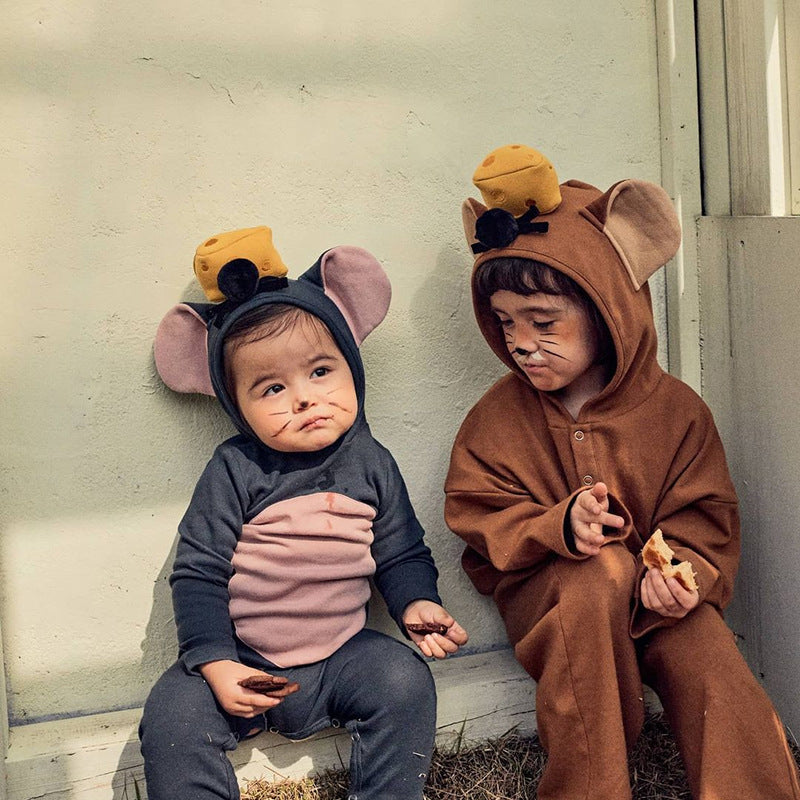 Baby Long-sleeved Mouse Romper