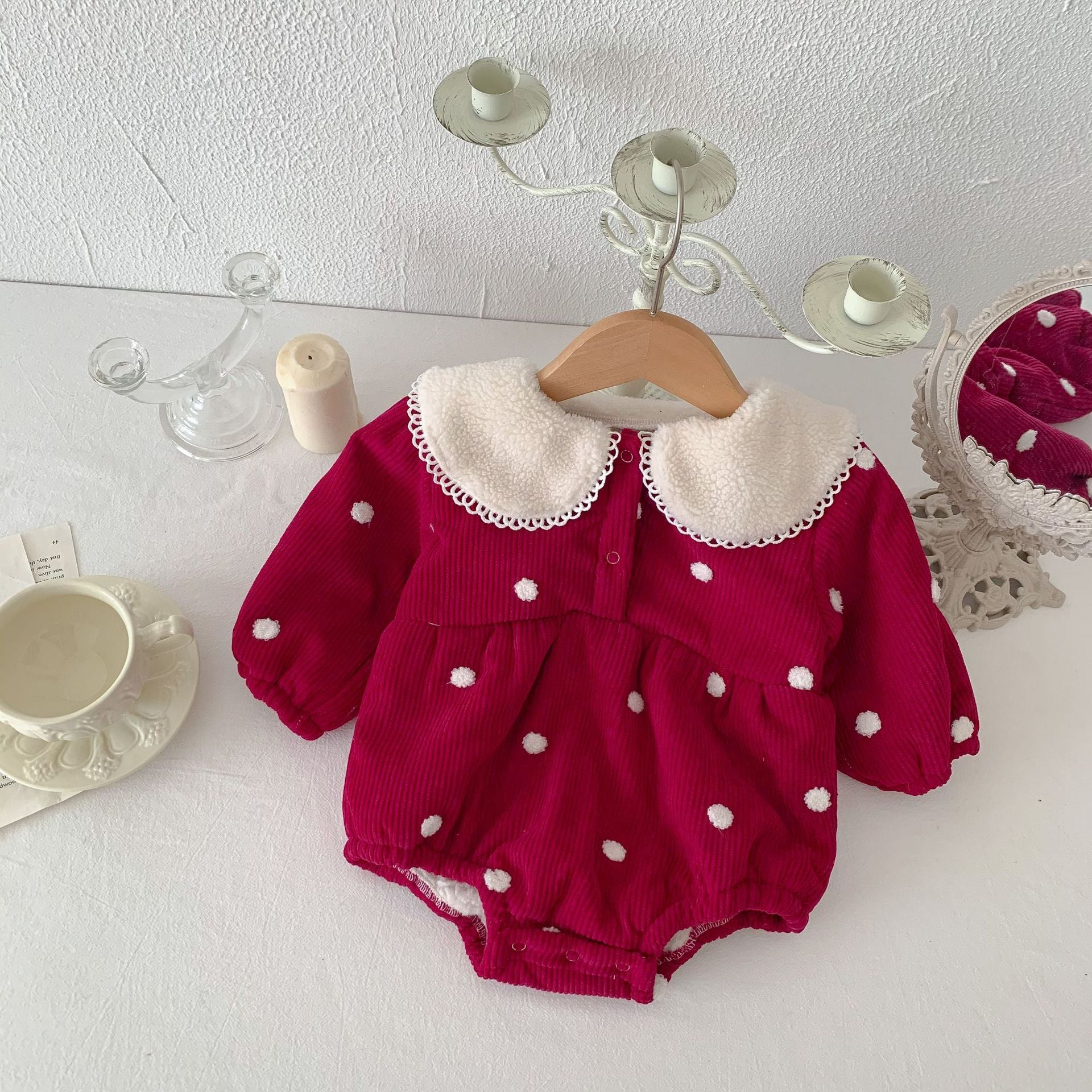 Baby Fleece-lined Onesie Jumpsuit