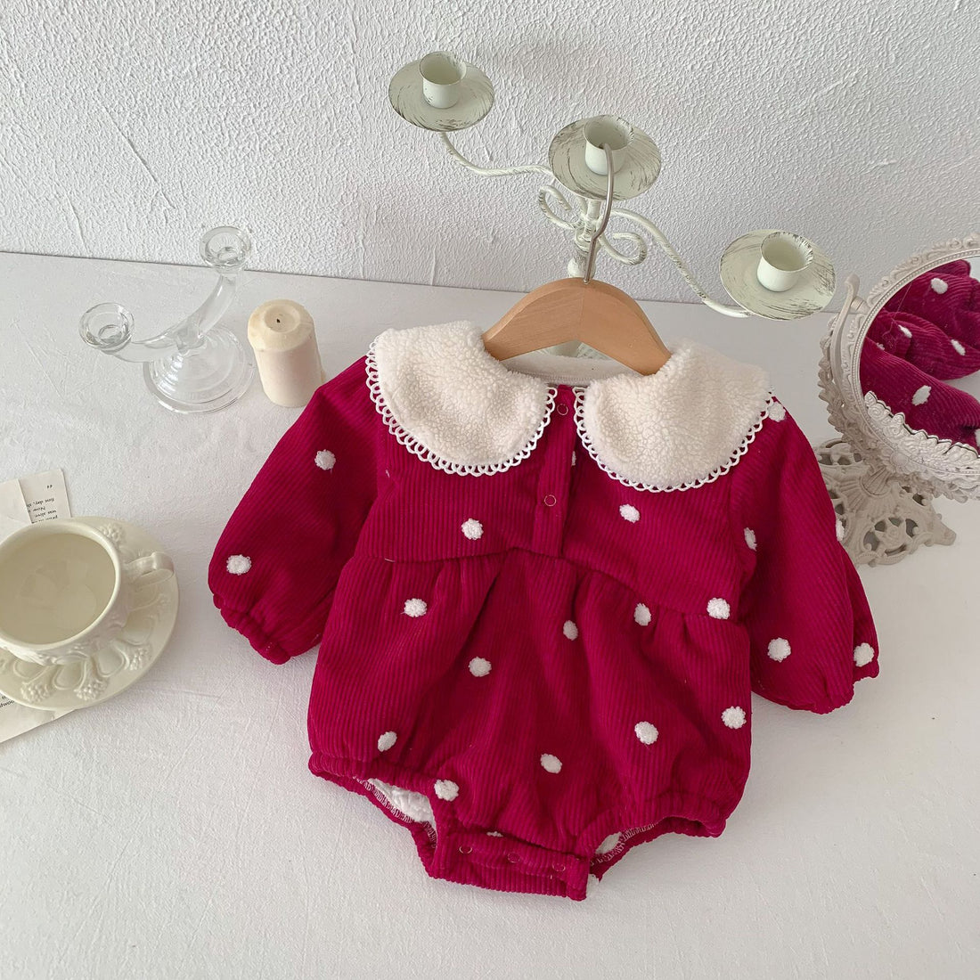 Baby Fleece-lined Onesie Jumpsuit