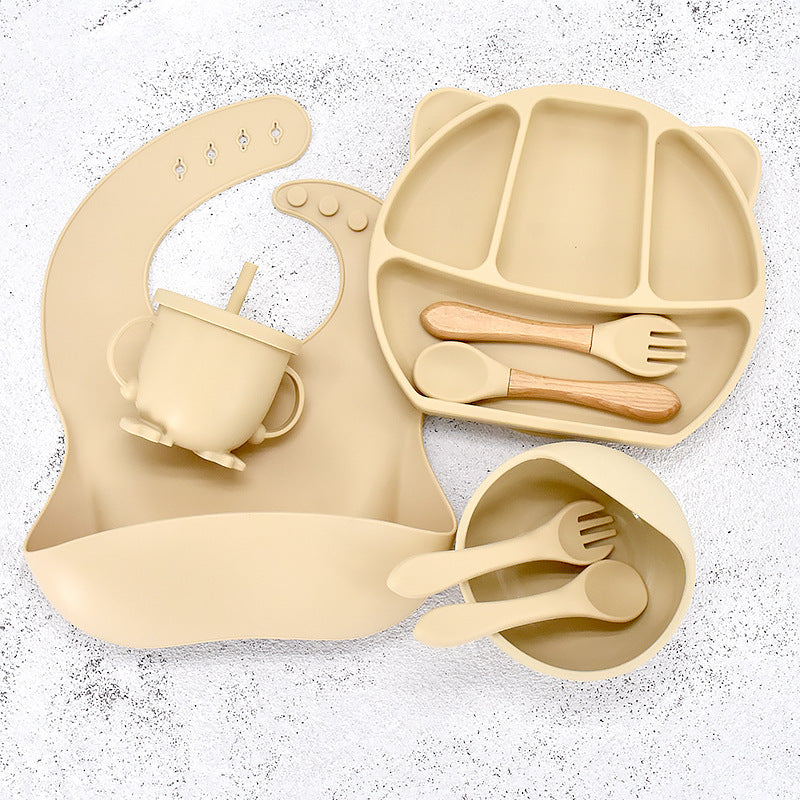 Infant Feeding Tableware Silicone Set
