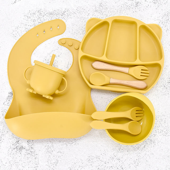 Infant Feeding Tableware Silicone Set