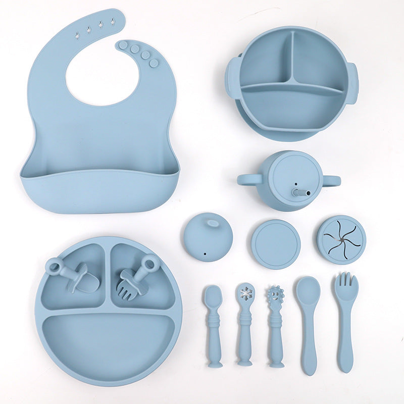 Silicone Children's Tableware 15-piece Set