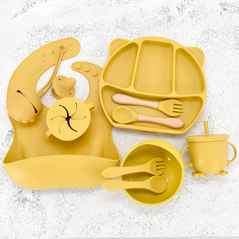 Infant Feeding Tableware Silicone Set