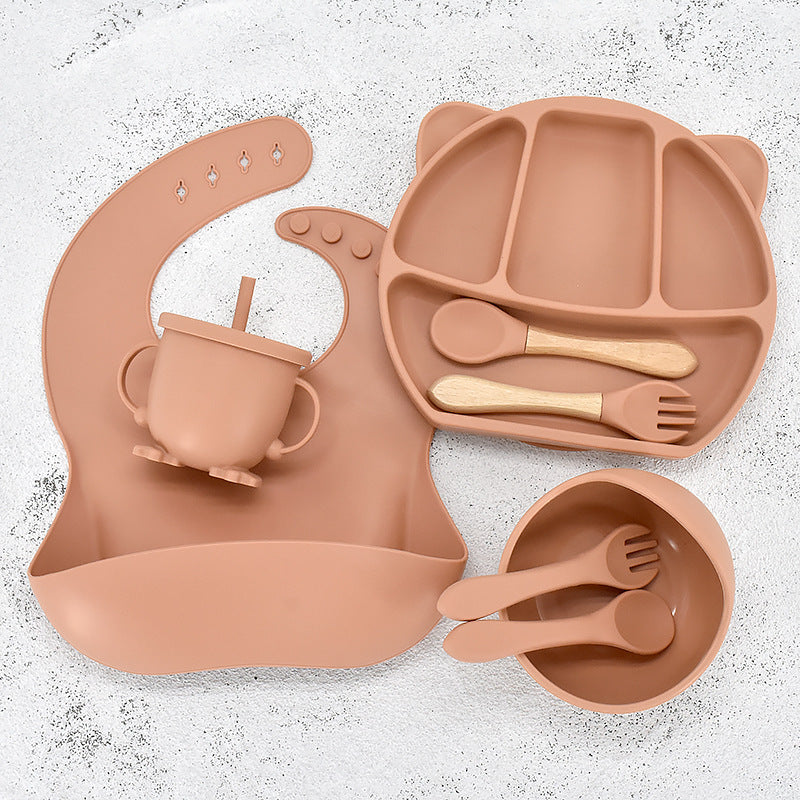 Infant Feeding Tableware Silicone Set