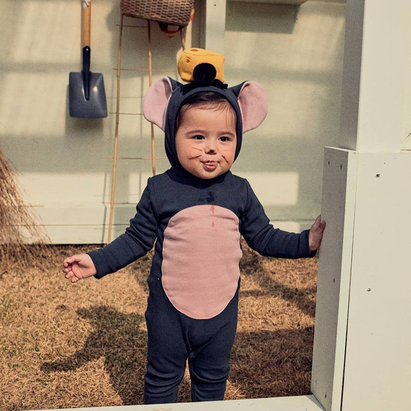 Baby Long-sleeved Mouse Romper