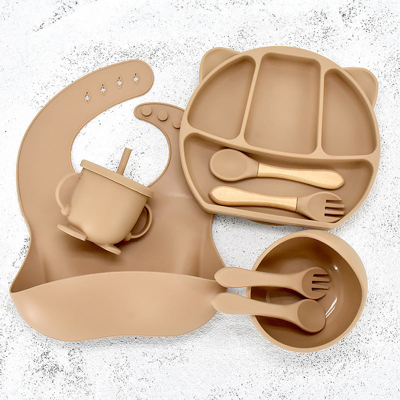 Infant Feeding Tableware Silicone Set