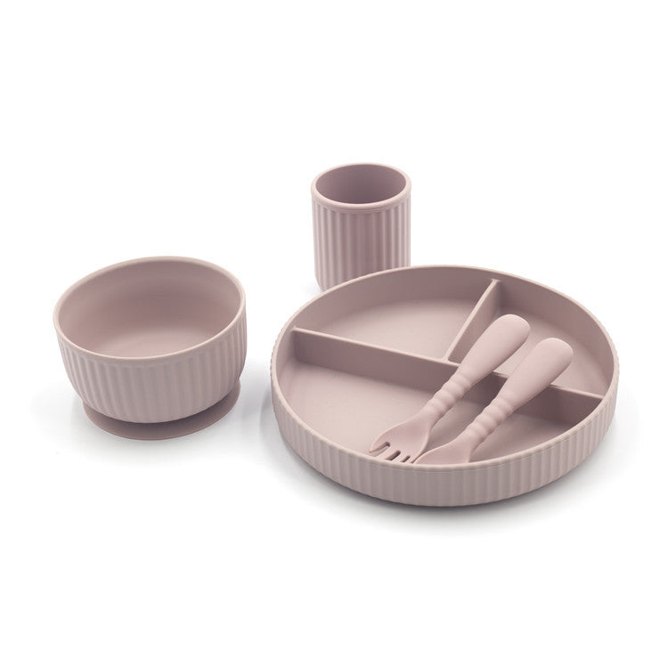 Integrated Edible Silicon Complementary Food Feeding Tableware