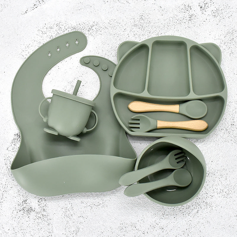 Infant Feeding Tableware Silicone Set