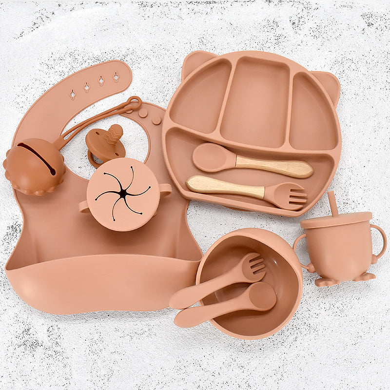 Infant Feeding Tableware Silicone Set