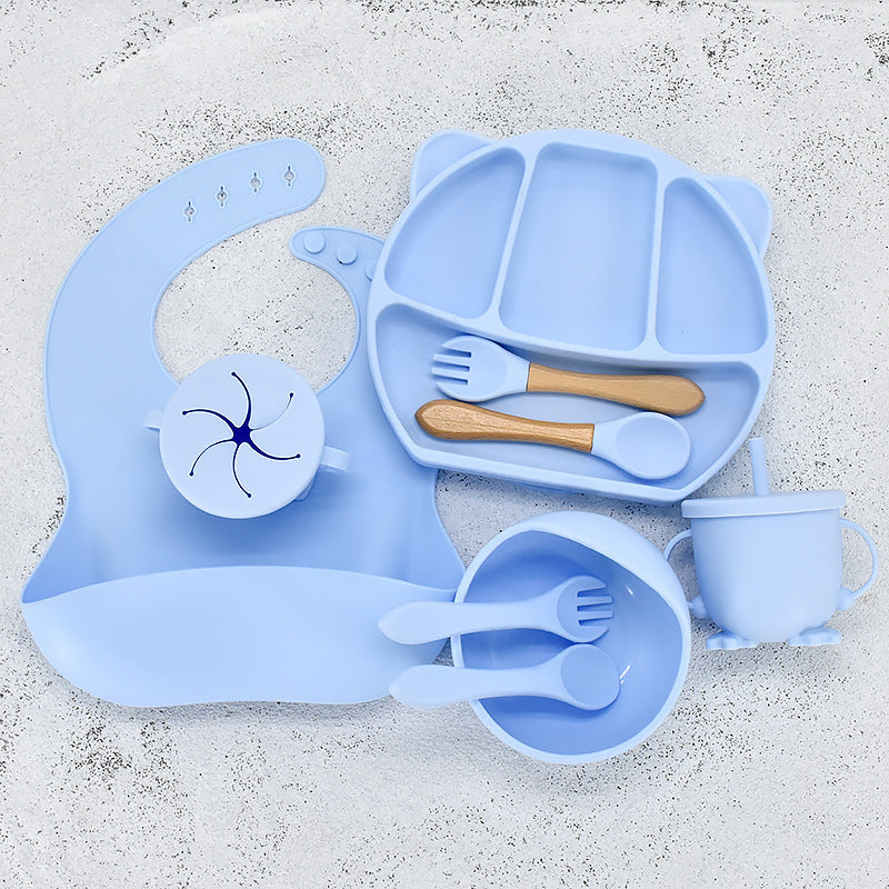 Infant Feeding Tableware Silicone Set