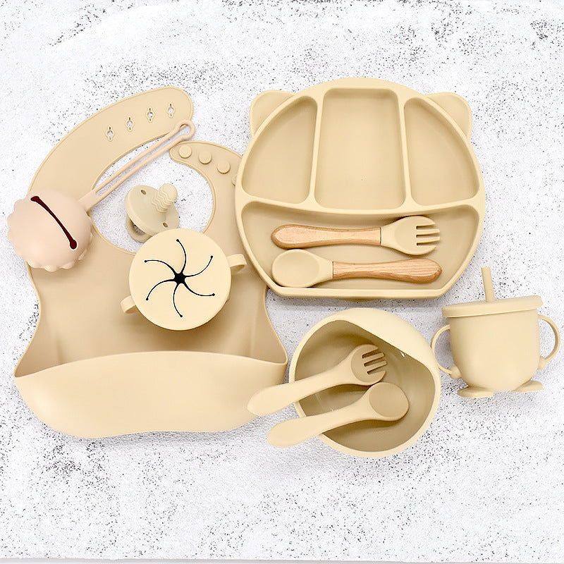 Infant Feeding Tableware Silicone Set